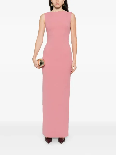 Rochie maxi Solace London de costum roz