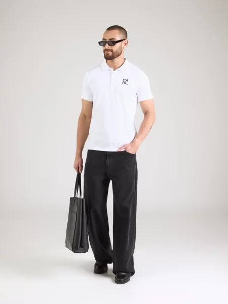 Karl Lagerfeld Tričko čierna biela
