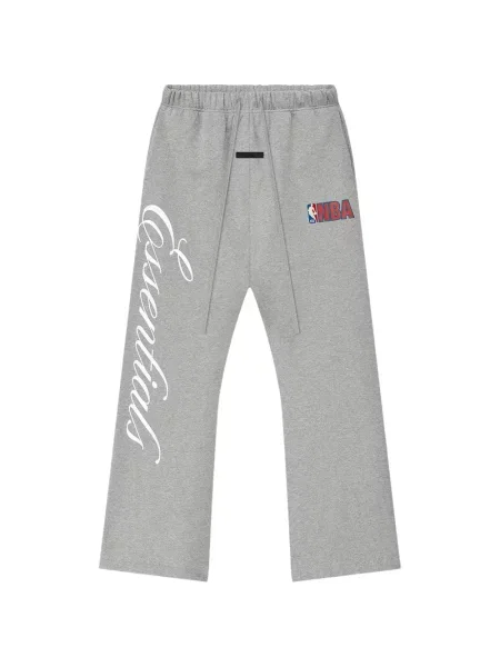 Pantaloni sport Fear Of God Essentials evazate gri