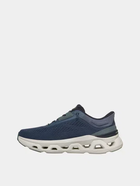 Кожаные повседневные кроссовки Skechers синие