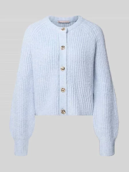 Kardigan o kroju regular fit w dzianinowej optyce Christian Berg Woman Selection