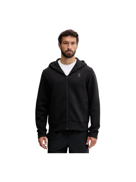 Bluza z kapturem On Running do biegania czarna