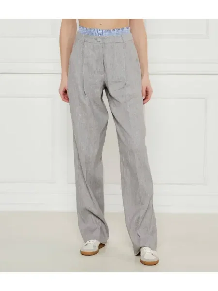 Marella SPORT De in pantaloni Autocar | flare fit gri