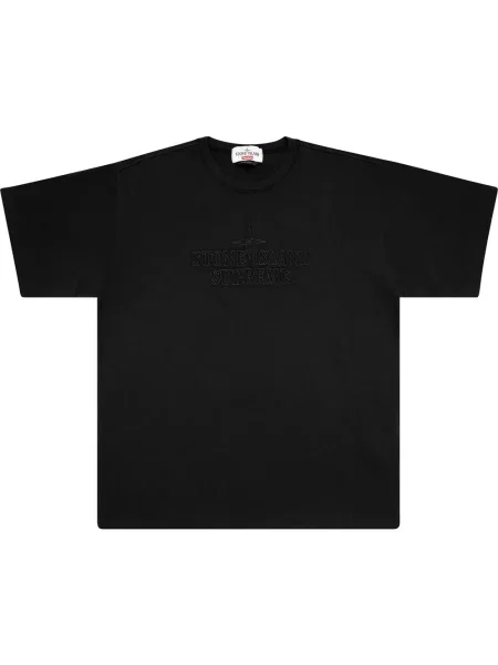 Tricou Supreme cu broderie negru
