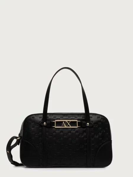 Rucsac Armani Exchange din piele negru