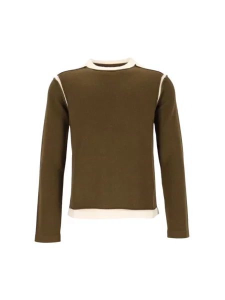 Sweter Mm6 Maison Margiela wełniany zielony