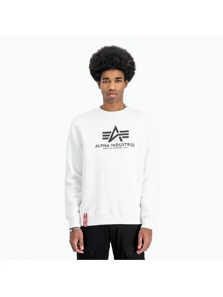 Мъжки суитшърт Alpha Industries Basic white бяло