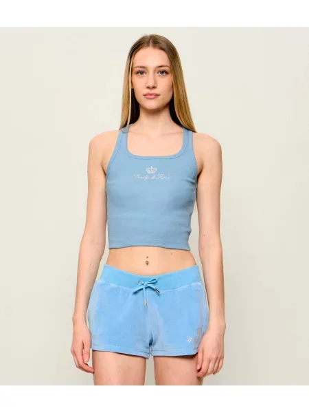 Sporty&Rich Top PRISCILA | Cropped Fit albastru