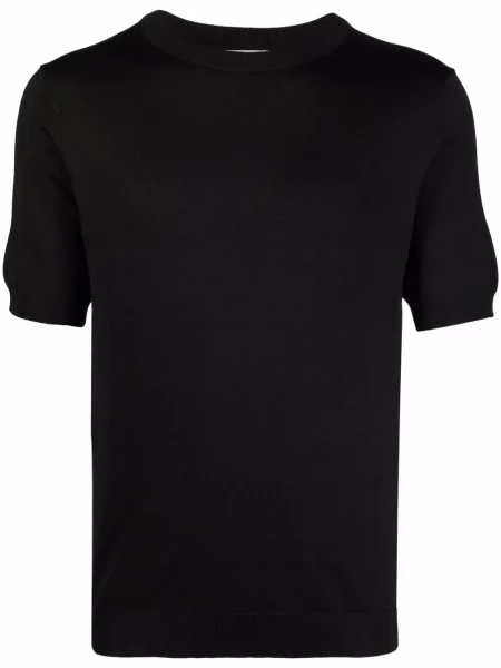 Tricou Sandro cu decolteu rotund scurt negru