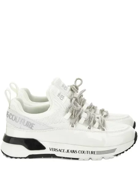 Sneakerși Versace Jeans Couture cu șireturi plasă alb