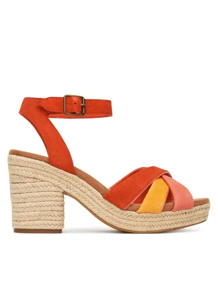 Espadrile Toms Majorca Strappy rdeča