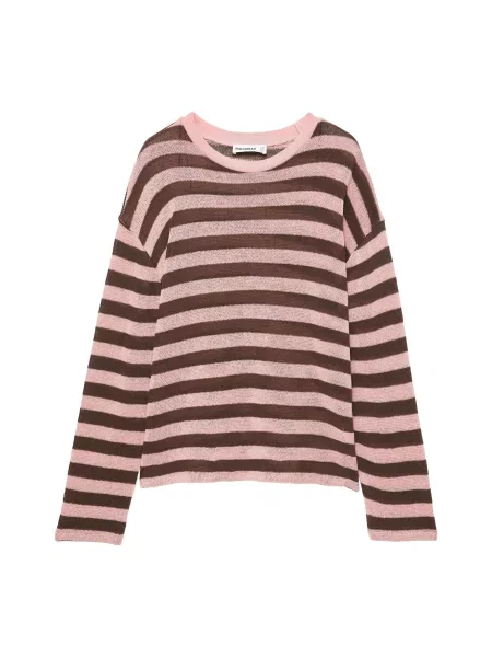 Pull&Bear Pulover ciocolatiu roz
