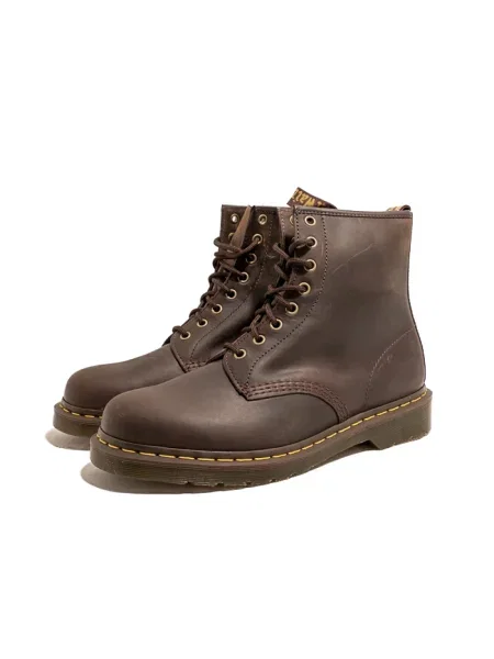 Botki Dr. Martens skórzane brązowe