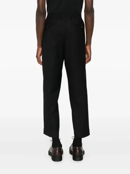 Pantaloni Dell'oglio plisate negru