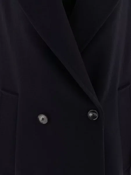 Kurtka Ivy Oak wełniana dwurzędowa niebieska