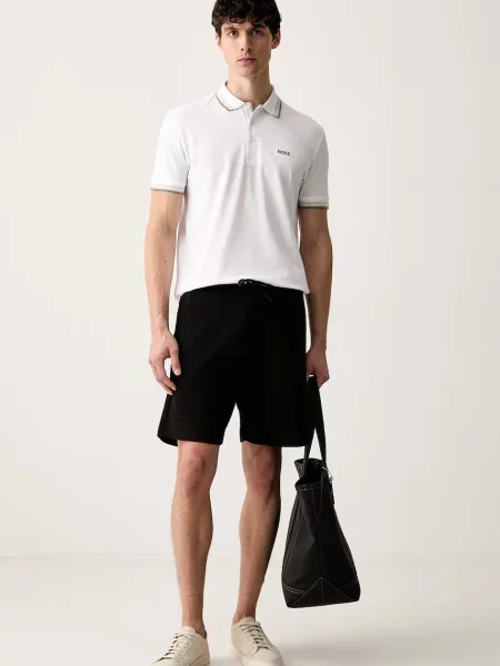 Tricou polo Boss Green bej