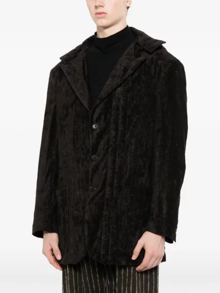 Geacă Yohji Yamamoto cu glugă negru