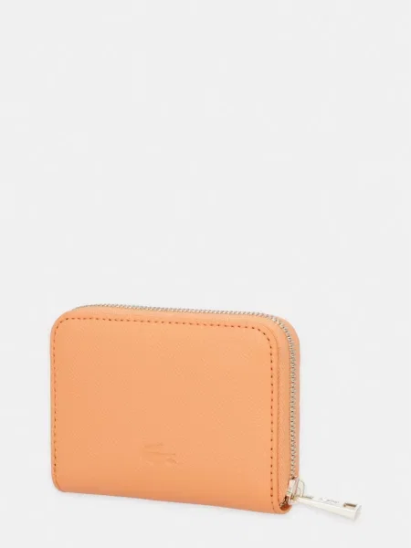 Lacoste Denarnica usnjena oranžna