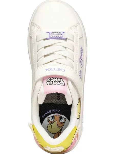 Geox Детски маратонки ECLYPER x Looney Tunes бяло