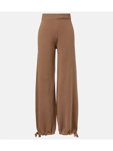 Pantaloni Max Mara de lână maro