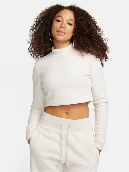 NIKE Sportswear Phoenix Plush Лонгслів Поліестер/віскоза коричневий