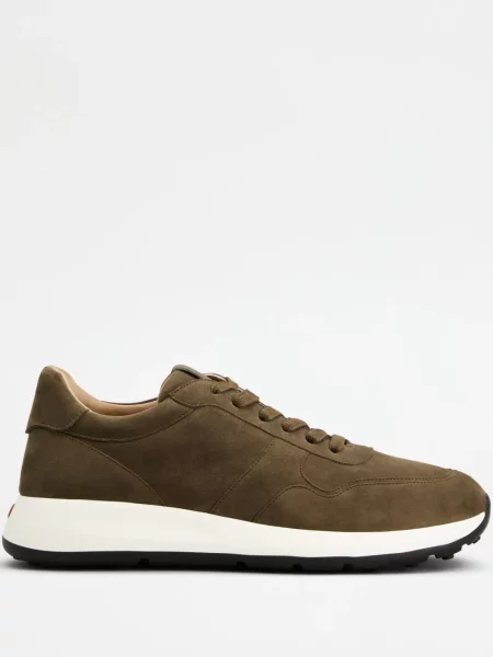 Szarvasbőr sneaker Tod's zöld