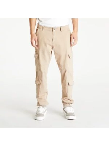 Keprové běžecké tepláky Urban Classics béžové