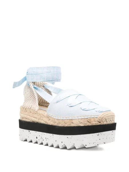 Espadrile Stella Mccartney cu platformă albastru