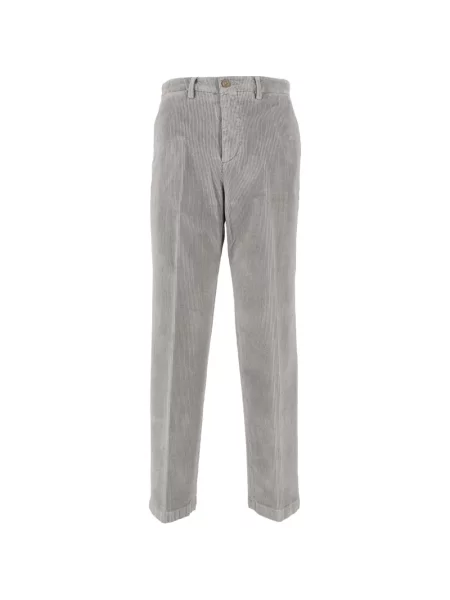 Cu centură pantaloni Briglia 1949 de catifea cord gri