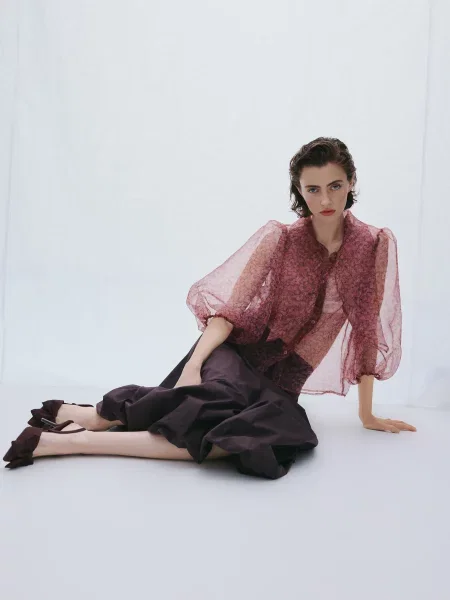 Туфли Reserved с бантом коричневые