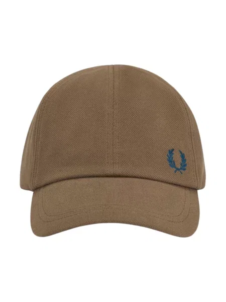 Czapka z daszkiem Fred Perry klasyczna brązowa