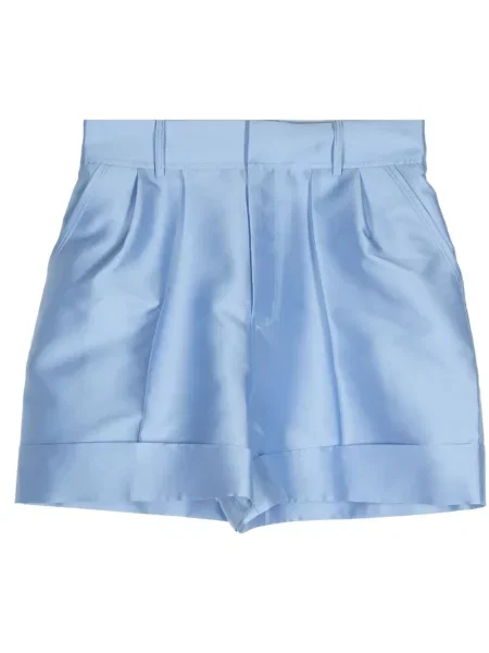 Pantaloni scurți Dice Kayek din satin albastru