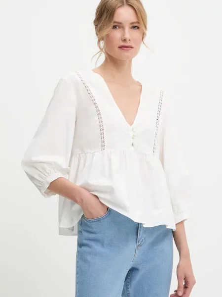 Блуза Answear Lab дамска с изчистен дизайн бяло