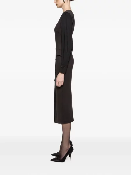 Rochie midi Nissa maro