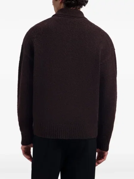 Lung tricou polo Olaf maro
