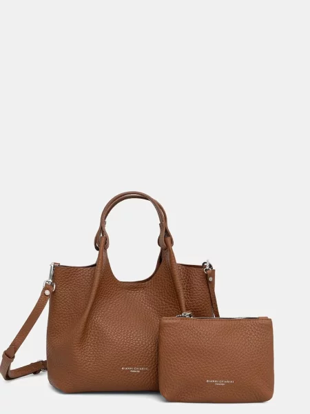 Gianni Chiarini geantă crossbody pentru femei din piele DUA maro