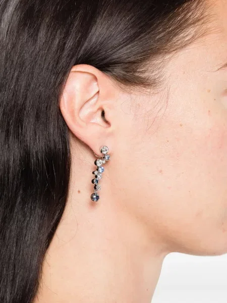 Cercei Swarovski argintiu