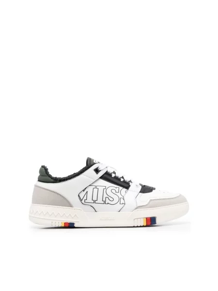 Sneakersy Missoni skórzane białe
