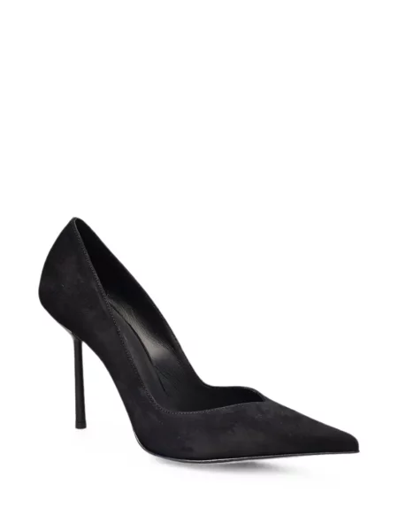 Pantofi cu toc Le Silla din piele de căprioară negru