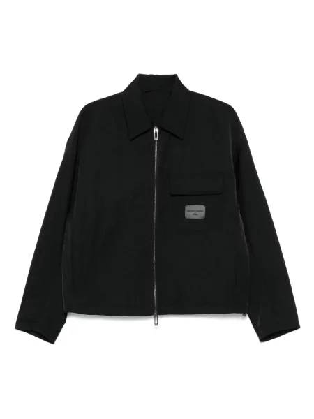 Geacă Emporio Armani cu autograf negru