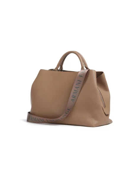 Shopper kabelka Armani Exchange hnedá