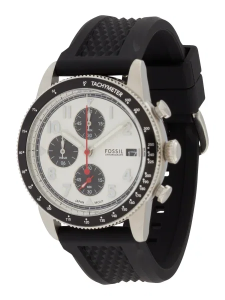 Fossil ceas barbati argintiu alb