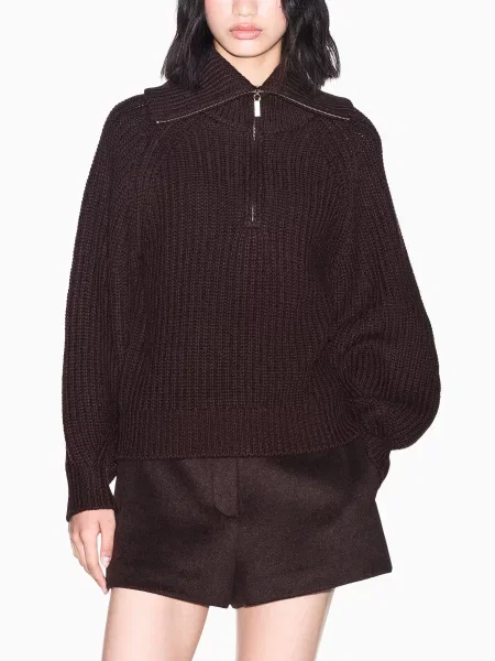 Светр Armani Exchange темно-коричневий коричневий