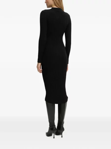 Rochie midi Morgan tricotate negru