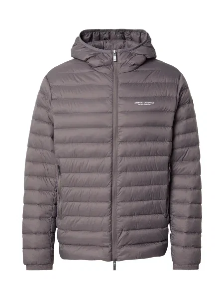 ARMANI EXCHANGE Přechodná bunda tmavě šedá