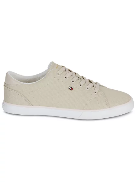 Pantofi Tommy Hilfiger din canvas bej