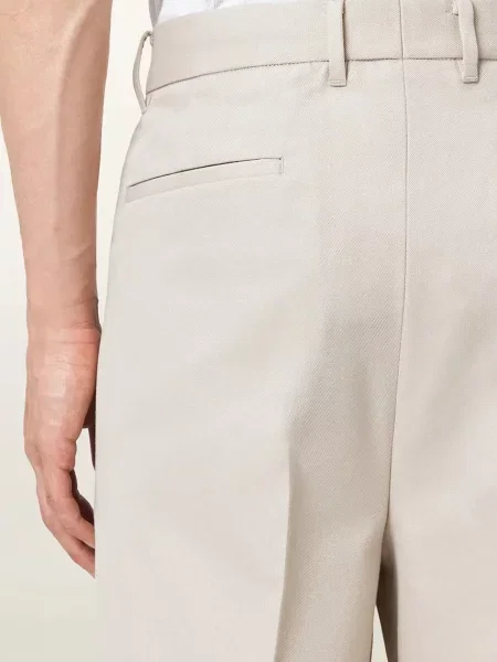 Шерстяные брюки Allsaints бежевые
