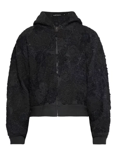 Hanorac cu glugă Earthling Vip cu model floral gri