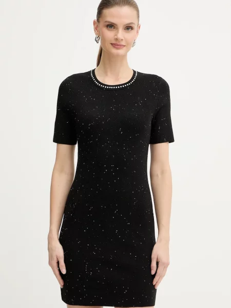 Morgan rochie mini mulată RMAUD negru