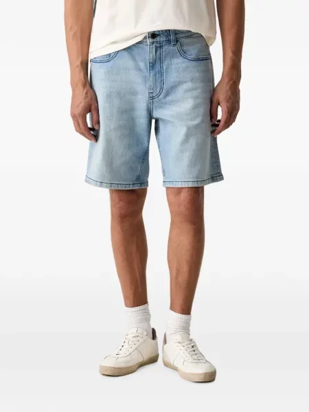Pantaloni scurți din denim Benetton albastru